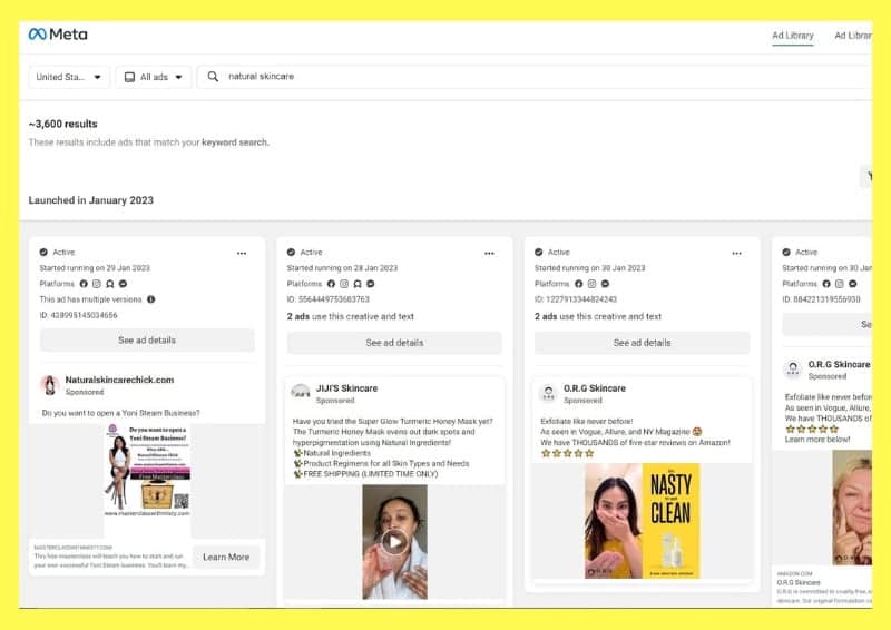 Facebook Ads Library